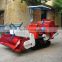 self propelled combined maize and rice harvester machine with flail blade
