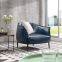 living room luxury recreational leather single seat sofa
