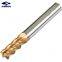HRC 45-68 Solid carbide end mill for metal 4flute with coating welcome OEM