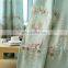 Elegant floral embroidered blackout window curtains for living room custom size