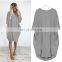 Wholesale women plus size casual dress with side pockets
