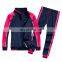 Women Plain Loose Zipper Sweatshirt Two Pieces Sets Drawstring Jogger Causal Color Matching Hoodie Set