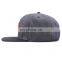 Customize jean fabric snapback cap hat 6 panel denim snapback cap custom logo cap