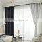 Wholesale luxury cortinas de salon black and white lattice printed semi-shading house  window curtain for the living room