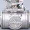 L Type T Type Female Thread End Flange End Stainless Steel Ball Valve With Handle