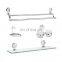 Bathroom Accessories Zinc Chrome Towel Bar Wall Mount Paper Holder Soap Holder Toothbrush Toilet Brush And Holder Towel Ring