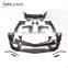 C-CLASS W204 C63 B style Coupe to Black Series style body kit 07~14y FRP front and rear bumpers side skirts fenders muffler