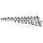 Zinc clip on wheel balance weights for steel and alloy rim use