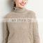 Women Casual Turtleneck Warm Twisted Knitted Cashmere Pullover Sweater