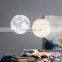 TonghuaV New Acrylic Material Moon Model LED Light Hotel Coffee Library Decorative Modern Lighting Pendant Lamp