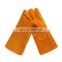 Wholesale high quality Cow Split leather welding gloves with side reinforced lining
