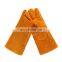 Wholesale high quality Cow Split leather welding gloves with side reinforced lining