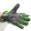 HY Customize Ladies Gardening With Open cuff with shirred elastic wrist Leather Garden Work Gloves Planting Pruning Tools