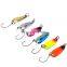 Factory Wholesale 2.5g 6 colors 2.8cm Spoon Fishing lure Metal Freshwater Saltwater Trolling