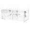 2 Slot Clear Acrylic Magnetic Dry Erase Whiteboard Marker Holder Office Storage Bin Organizer Box