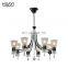 HUAYI Good Price Simple Style Retro Indoor Decoration Iron Glass E12 Pendant Ceiling Light