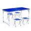 Outdoor furniture wholesale customized aluminium adjustable dining picnic foldable table bbq folding camping table