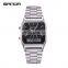 SANDA 747 Simple High Quality Digital Quartz Watch For Man Stainless Steel Time To Showed Luminous Fashion Watches Men