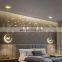 Nordic Personality Luxury LED Chandelier Living Room Bedroom Dining Hotel Office Decoration Iron Indoor Pendant Lamp