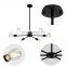 Amazon Wal-Mart Hot Sale 8-18 Head Bathroom Is Chandelier Black Gold Nickel Color Satellite modern chandelier Ceiling Lamp