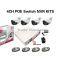 Onvif indoor/outdoor cctv camera poe nvr kit 4CH security camera kit
