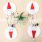 Christmas Fork Knife Cutlery Holder Bag Pocket Red Santa Hat Spoon Tableware Storage Bag Christmas Dinner Table Ornament