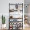 Multifunctional Custom bedroom Furniture Freestanding Coat And Shoes Rack Hanger Clothes Rack