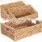 wholesale natural 100% hand-woven bread organizers and water hyacinth storage baskets for food pantry