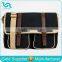 Fashion Men Black Canvas Shoulder Messenger Bag With Leather Look Straps