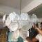 Hot Sale Decoration Lighting Chandelier Hotel Office LED Ceiling Light Semi Flush Mount Glass Pendant Lamp