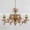 wedding vintage copper hanging lights porcelain ceramic flower light brass chandelier