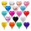Wholesale 18 24 Inch Aluminum Film Mylar Ballons Globos Party Decoration Helium Heart Shaped Foil Balloons