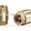 brass spring check valve with plastic core or brass core