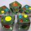 High quality plastic laser engraved dice