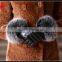 High quality ladies Fur touch screen sheepskin leather gloves
