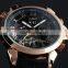 Jargar Tourbillon Rose Golden Automatic Watch Leather Band