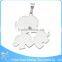 Clover shaped women gift wholesale cheap custom stainless steel charms pendants