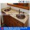 Black granite countertop polished surface