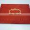 Wedding invitation folio made of silk with Foil printed Monogram