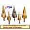 High Quality HSS Step Drill spiral flute
