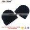 black winter beanie cap