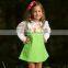 China Latest little kids cotton summer ruffle design casual dress for fancy girls