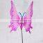 8 inch Transparent Plastic Butterfly by Metal Sticks Magic Flying Butterfly