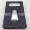 pu and stainless steel push card holder