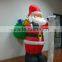 DJ-XT-49 inflatable santa claus check bag presents 2015 christmas decoration sack bag with drawstring