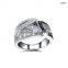 elegant design China factory wholesale 925 silver jewelry pave ring