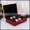 Factory direct sales of red PU leather high-end wine bo eport wine packaging bo craft gift bo