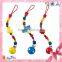 2015 New Wholesale High Quality Colorful Baby Pacifier Clip Holder Wooden Pacifier Clip