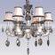 2015 Hot Sale 6 Light Modern Metal Crystal Chandelier with CE