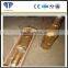 Eccentric overburden casing system with three pieces rock drilling tools